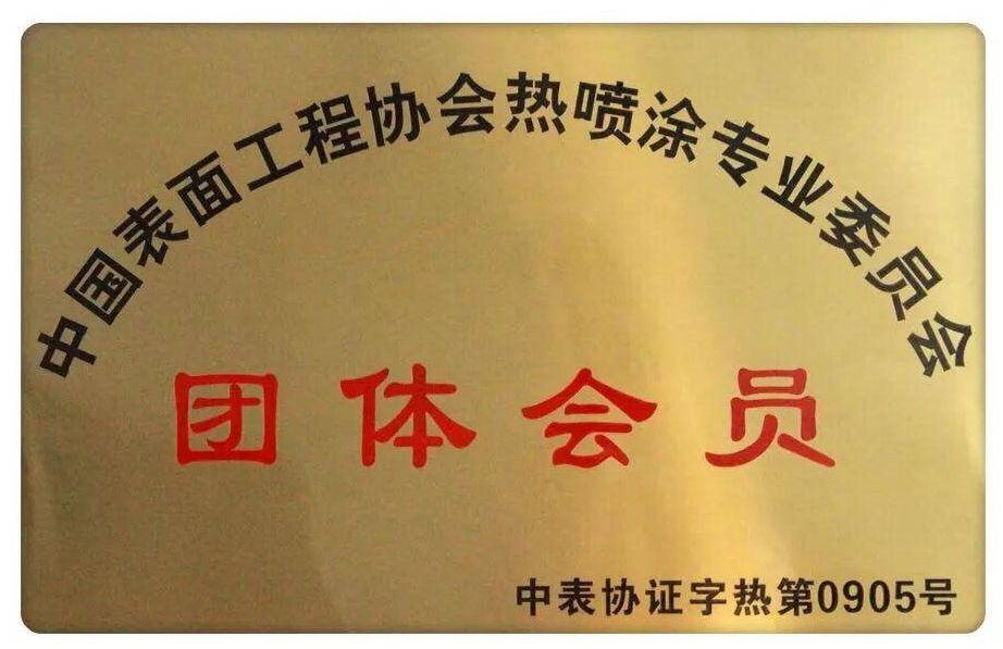 tyc5997太阳集团首页正式加入中国热喷涂专业委员会